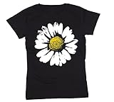 Daisy Flower Fashion Novelty Trendy - Womens T-Shirt - Black - X-Large