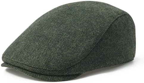 Mucros Weavers Trinity Cap Brown Herringbone Medium at Amazon