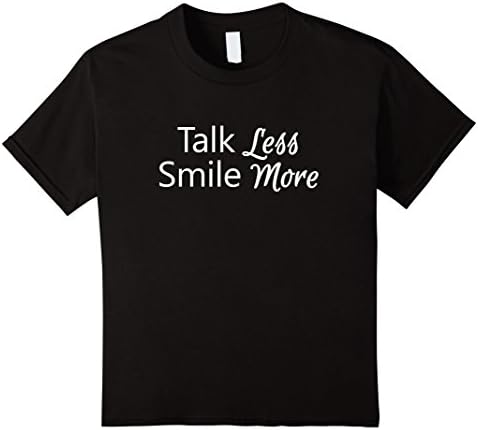 Kids Talk Less Smile More t-shirt 8 Black