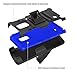 Note Edge Case, HengTech (TM) [Heavy Duty] Armor Holster Defender Full Body Protective Hybrid Case Cover with Kickstand & Belt Swivel Clip for Samsung Galaxy Note Edge (Black+Blue)