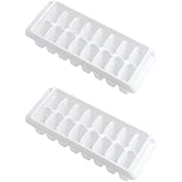 Kitch Ice Tray Easy Release White Ice Cube Trays, 16 Cube (Pack of 2) (2867-WHT-2)