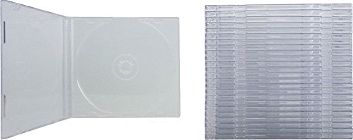 Mediaxpo Brand 25 SLIM Clear CD Jewel Cases