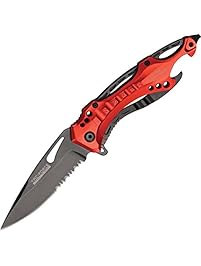 TAC Force TF-705 Series Assisted Opening Tactical Folding Knife, Half-Serrated Blade,  4-1/2-Inch Closed