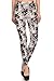 R562-OS Moonlight Petals Print Fashion Leggings, One Size