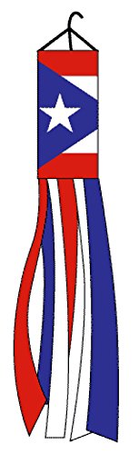 Puerto Rico Super Shiny Poly Windsock