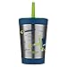 Contigo Kids Spill-Proof Tumbler with Straw & Leak-Proof Lid, 12oz Vacuum-Insulated Stainless Steel Water Bottle for Kids, Dishwasher Safe & Fits Most Cup Holders, Tumbler for School, Home, Travel