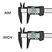 Illumifun Electronic Digital Caliper 6 Inch - Plastic Vernier Caliper, Caliber Measuring Tool, 0-6 Inch/0-150 mm Micrometer Ruler with Large LCD Screen, Auto-Off Featured Calipers (Black)