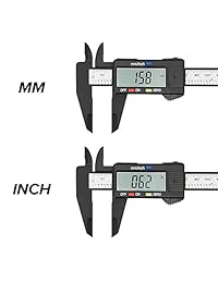 Bseen Caliper   Calibrador digital con pantalla LCD grande (plástico, herramienta de medición electrónica, 0   6 pulgadas 0.000   5.906 in, conversión automática, incluye 1 batería adicional)