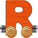 Maple Landmark NameTrains Bright Letter Car R - Made in USA (Orange)