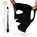 COLOR CLEANER Reusable Silicone Mask Cover Silicon Mask Moisturizing Reused/Facial Mask Brush Purple Mask Applicator for Sheet Peel Serum Clay Mask