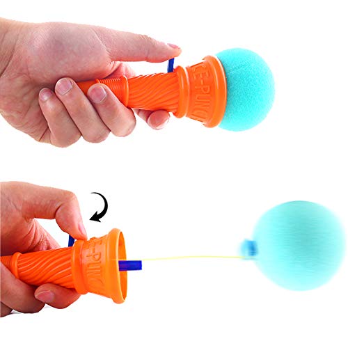 LovesTown 14pcs Ice Cream Shooters Toy,7 inches Ice Cream Poppers Icecream Cone Foam Ball Launcher for Ice Cream Party Favors Carnival Prize