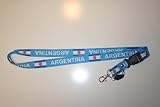 Argentina Blue Country Flag Lanyard Keychain Passholder ... 20 Inches Long ... New