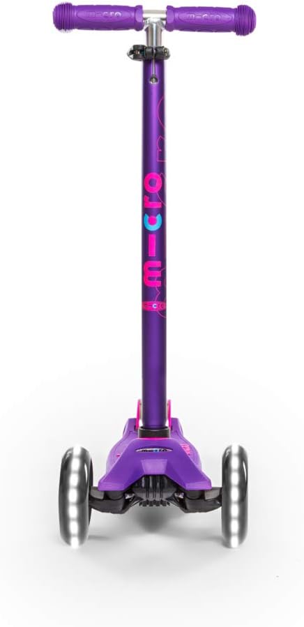 Micro Maxi Micro LED Deluxe Scooter Boys/Girls 5-12 Years Purple - Image 3