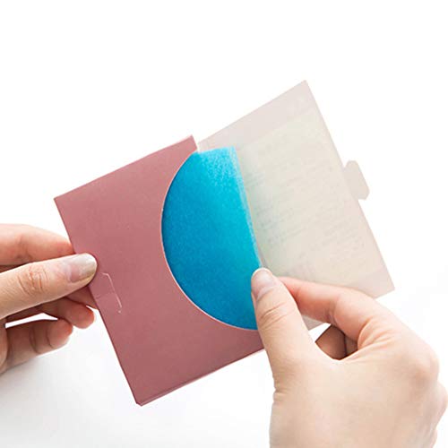 Tralntion 50PCS/Set Portable Facial Absorbent Paper Oil Control Wipes Absorbing Sheet Oily Face Cleansing Matting Tissue,color 10,10 * 7cm - Thumbnail 3
