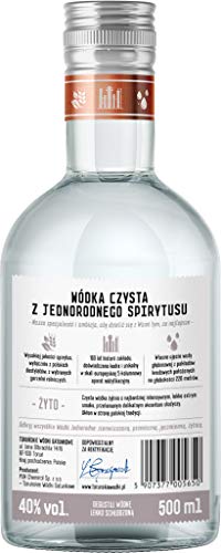 Single Grain Wodka Jednorodna, 100% Roggenwodka, Vodka aus Polen, 0,5 L, 40% Vol. – Bild 2