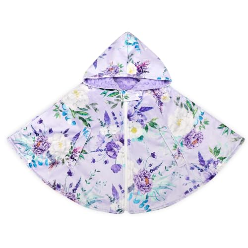 Toddler Car Seat Poncho, Winter Carseat Cover for Baby Girl, Warm Kids Hooded Poncho Coat, Soft & Comfortable