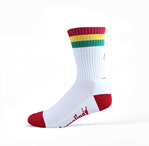 Adrenaline Lacrosse Rasta Sock White S/M
