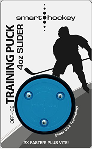 Smarthockey 4oz Slider Hockey Training Speed Puck - BLUE 3-PACK