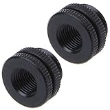 IronBuddy 2Pcs G1/4" Pass Through Fitting Bulkhead Top Water Injection Fill Fitting Connector for PC Water Cooling System (Black)