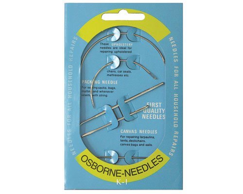 C.S.Osborne No. K-1 House Hold Repair Needle Kit: 5 types for 5 common tasks