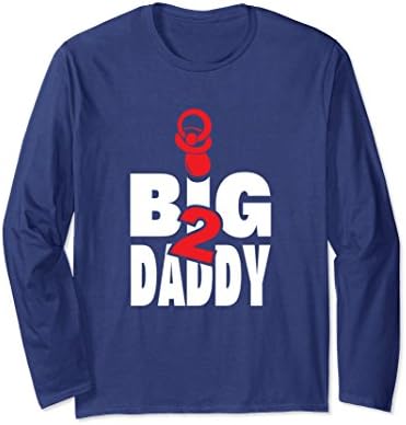 Unisex Men's Big Daddy 2 T shirt - An Awesome Dad of baby twins or Small Navy