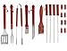 Estilo 18 Piece Stainless Steel Barbecue Grill Tool Set with Storage Case