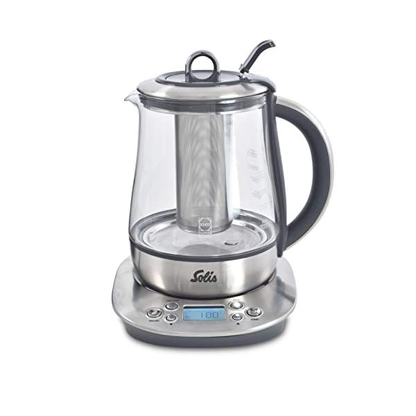 Solis Teekessel Digital 5515 Wasserkocher und Teekocher - Wasserkocher mit Temperatureinstellung und BrÃ¼hzeiten - LCD-Display - Warmhaltefunktion - Edelstahl - 1200W - 1,2L – Bild 3