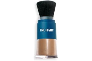 TRUHAIR Color Fibers Root Coverage & Density Booster | Quick-Apply Root Touch Up Hair Color | Natural Color Matching, Gray Hair Cover up to Color Gray Roots - 11 Hair Colors Available (Light Brown)