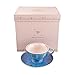 Pretty Little Teacups Cup and Saucer Set Blue and Pink in Gift Box