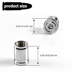 SINGARO Tire Valve Cap, 4 Pieces Aluminum Alloy Car