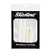 Blisstime 2 Sets (4pcs) 6 String Acoustic Guitar Bone Bridge Saddle and Nut Made of Real Bone with 3 Sand Paper