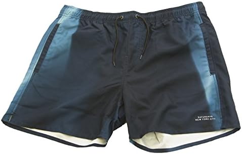 Saturdays NYC Men's Timothy Swim Trunks Small Navy Prism