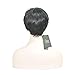 VRZ Human Hair Wigs Pixie Cut Short Brazilian Hair Glueless None Lace Wig Natural Color (MMT)