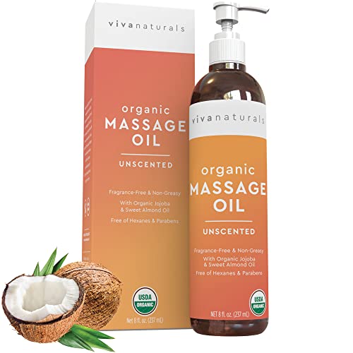 Certified Organic Massage Oil Naturally Derived and NonGreasy