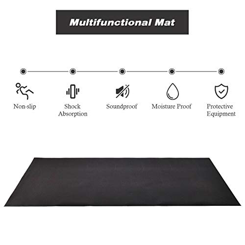 MD Group Cardio Machine Accessory, 36" x 78" Treadmill Fitness Equipment Mat - Thumbnail 5