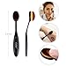 Makeup Brush, Oval Toothbrush Curve Foundation Brush, Flat Contour Makeup Brush, Brush Cleaner Washing Brush Glove Scrubber Board, Flawless Cosmetic Sponge Puff - 5 PCS Makeup Tools By Lizber