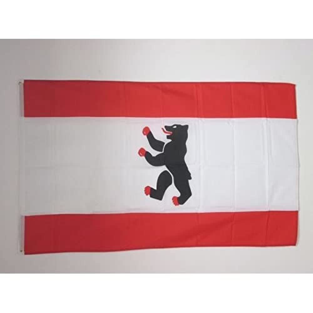 AZ FLAG - Berlin Civil Flag - 3x5 Ft - 100D Polyester Germany - German Region Of Berlin Banner with Two Metal Grommets - Fade Resistant - Vivid Colors - 3' x 5' Feet - 150x90 Cm