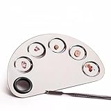 Binmer(TM)Stainless Steel Cosmetic Face Makeup Palette Spatula Foundation Mixing Tool