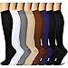 Laite Hebe brand women and men compression socks(8 Pairs),L/X-L,Assorted1