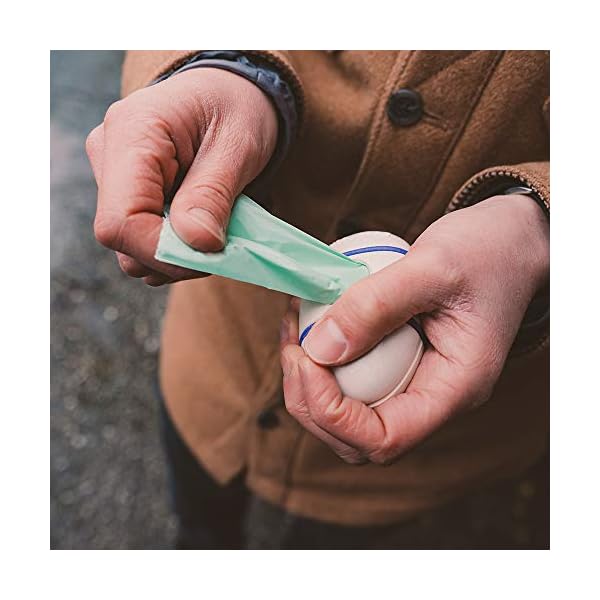 Beco Strong & Large Poop Bags - 60 Bags (4 Rolls of 15) - Unscented - Dispenser Compatible Dog Poo Bags