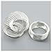 SODIAL(R) 100Loops Silver Plated Memory Beading Wire for Bracelet 50mm-55mm(2