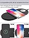 2 in 1 Wireless Charger, MiiKARE Wireless Charging Pad for All Qi Phones + iWatch Series 5/4/3/2/1, Dual Fast Wireless Charger for iPhone 11/11 Pro/XS Galaxy 10/9/8 and More(Black)