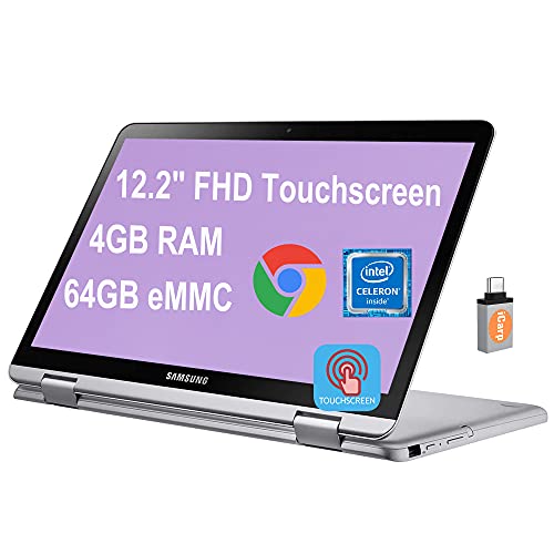 Samsung 2in1 Chromebook Plus V2 Premium Laptop 12.2" FHD Touchscreen Intel Celeron 3965Y