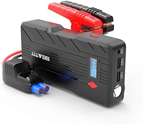 Beatit ジャンプスターター 12v エンジンスターター バッテリー上がり対策 mah ブースター モバイルバッテリー 大容量 コンパス搭載 逆接続保護機能 非常用充電器 Ledライト付き 日本語取扱説明書 2年保証付