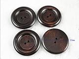 50pcs New 2 Hole Wood Buttons 35mm Sewing Craft