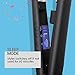 Huachi Steam Hair Straightener Flat Iron Ceramic Tourmaline Plates, Salon Hair Iron Dual Voltage Travel 2 in 1 Straightening Iron with Adjustable Temperature, 1- inch, Black