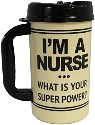 GameDay Novelties I'm a Nurse What is Your Super Power 32oz Travel Mug