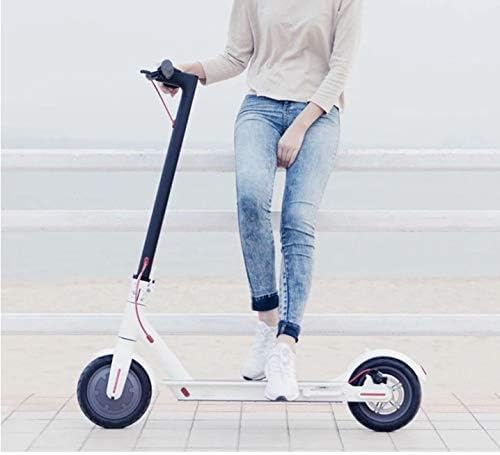 Electric Scooter, XIAOMI M365 1:1 Clone 18.6 Miles Long-Range Battery, Up to 15.5 MPH, Easy Fold-n-Carry Design, Ultra-Lightweight Adult Electric Scooter White Color