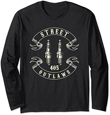 Unisex 405 Street Outlaws Long Sleeve Shirt XL: Black