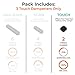 ADV Tennis Dampener with Custom Feel, Racket Shock Absorber to Reduce Vibration and Stay on The Racket, Engineered Poly-Silicone Tennis Racket Dampener, Black, Touch 3-Pack…
